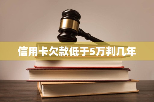 信用卡欠款低于5万怎么判刑